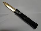 AKC Concord Black D/A OTF Automatic Knife Gold Dagger