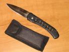 7.75" Old Stock Black Beauty Automatic Knife Satin