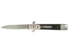 black wood leverlock automatic knife sb301m