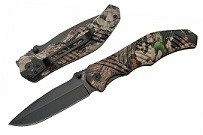 camo color hunting pocket knife 211147