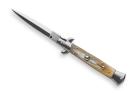 Frank Beltrame 9" Light Horn Stiletto Automatic Knife Dagger