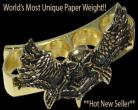 gold winged phantom paperweight 12gd