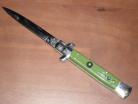 green bayo stiletto auto knife gbs012grn