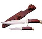 2pc Hunting Knife Set With Sheath