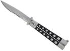 jaguar heavy weight serrated butterfly knife p33cht