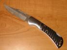 kriegar black damascus liner lock knife kg118