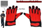 large red tactical steel shot sap gloves sng203aml