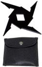 single kung fu throwing star black tk17