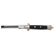 folding pocket switchblade black comb