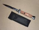 9.5" Wood Switchblade Bayonet Automatic Stiletto Knife