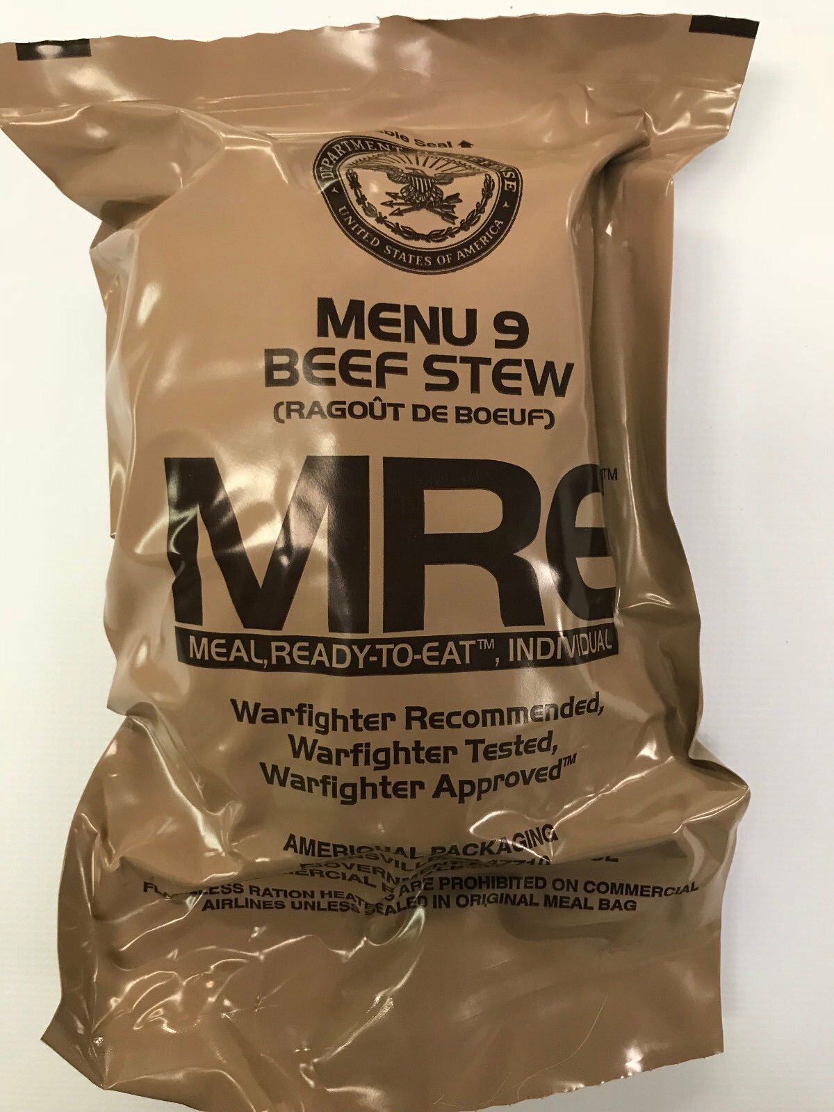 Sale! MRE [USGI Ration] #9 - Beef Stew