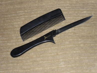 Azan Black Tactical Self Defense Comb Knife