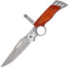 Skilled Pioneer Automatic Single Action Knife Stainless Steel Drop Point